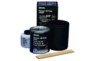 デブコン フレクサン80P (パテ状・ゴム状・ゴム硬度87)(黒色)(ゴム用補修剤)